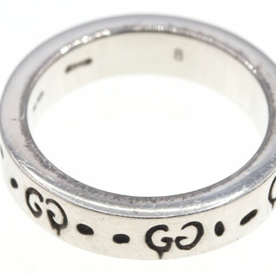 Gucci Ring Ghost 477339 SV Sterling Silver 925 No. 7.5 Ladies GUCCI