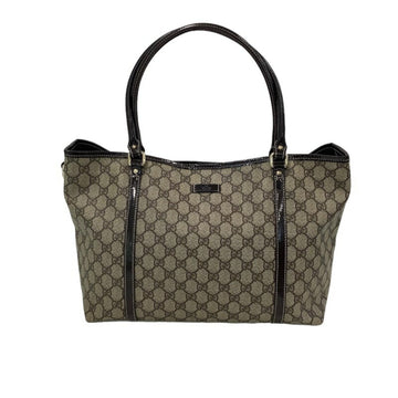 Gucci (Gucci) GG Pattern Tote Bag PVC Coated Canvas Brown Enamel 197953.213048 Women's