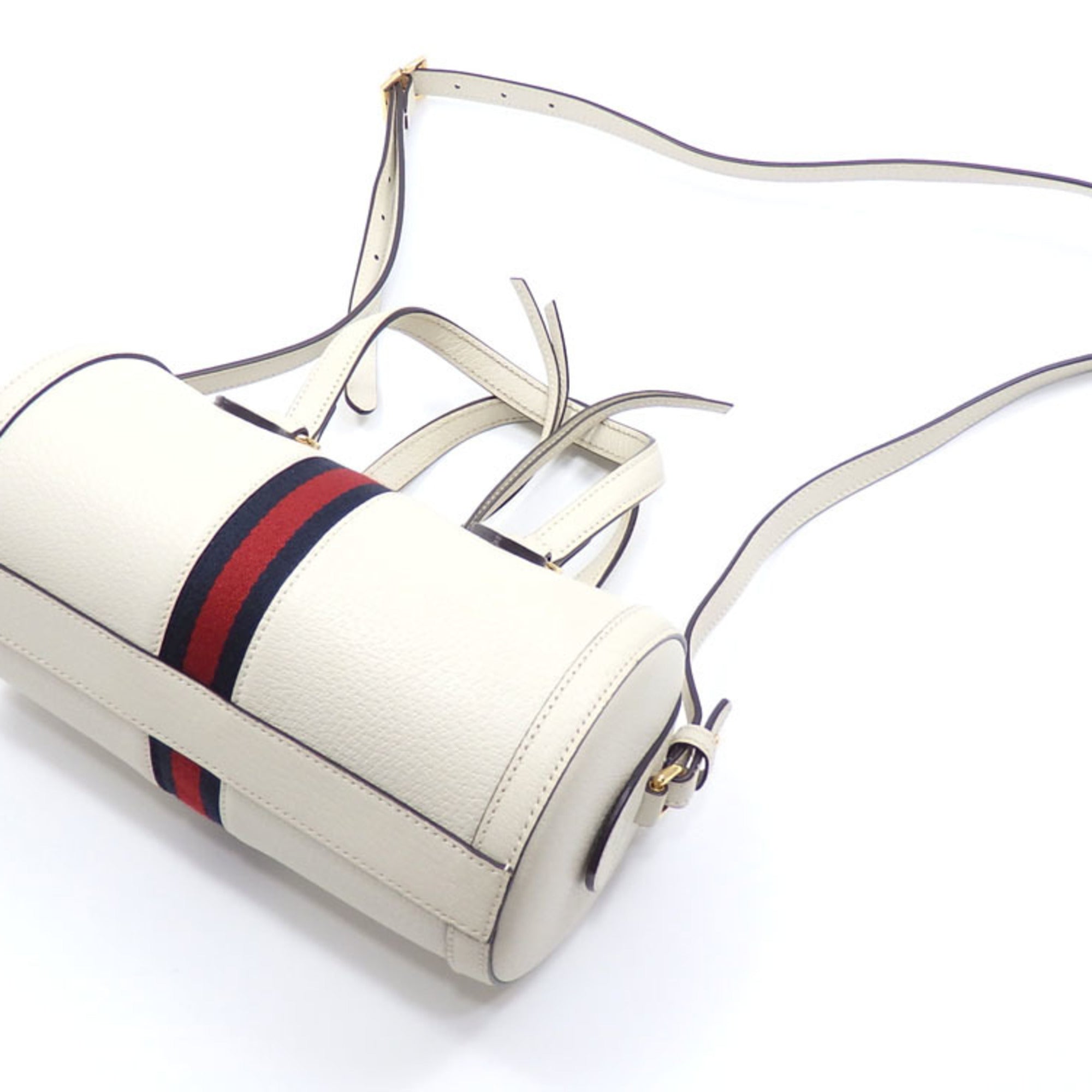 GUCCI handbag ladies off-white leather 602577