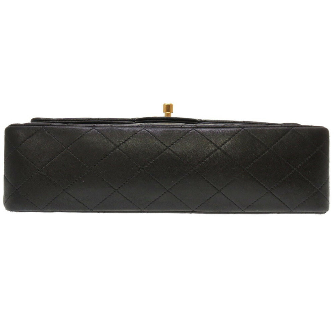 Chanel Matelasse Lambskin Black Double Flap No.4 Gold Chain Shoulder Bag