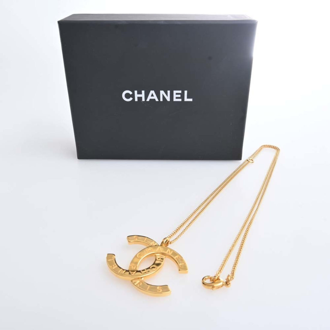 Chanel Cocomark Necklace Gold Ladies