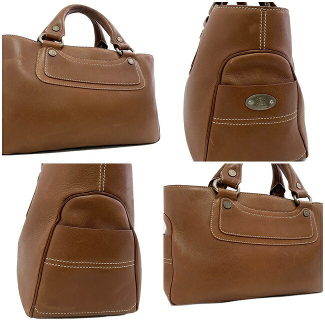 Celine Handbag Boogie Bag Brown 134023SOF Leather Celine Tote Mini Ladies