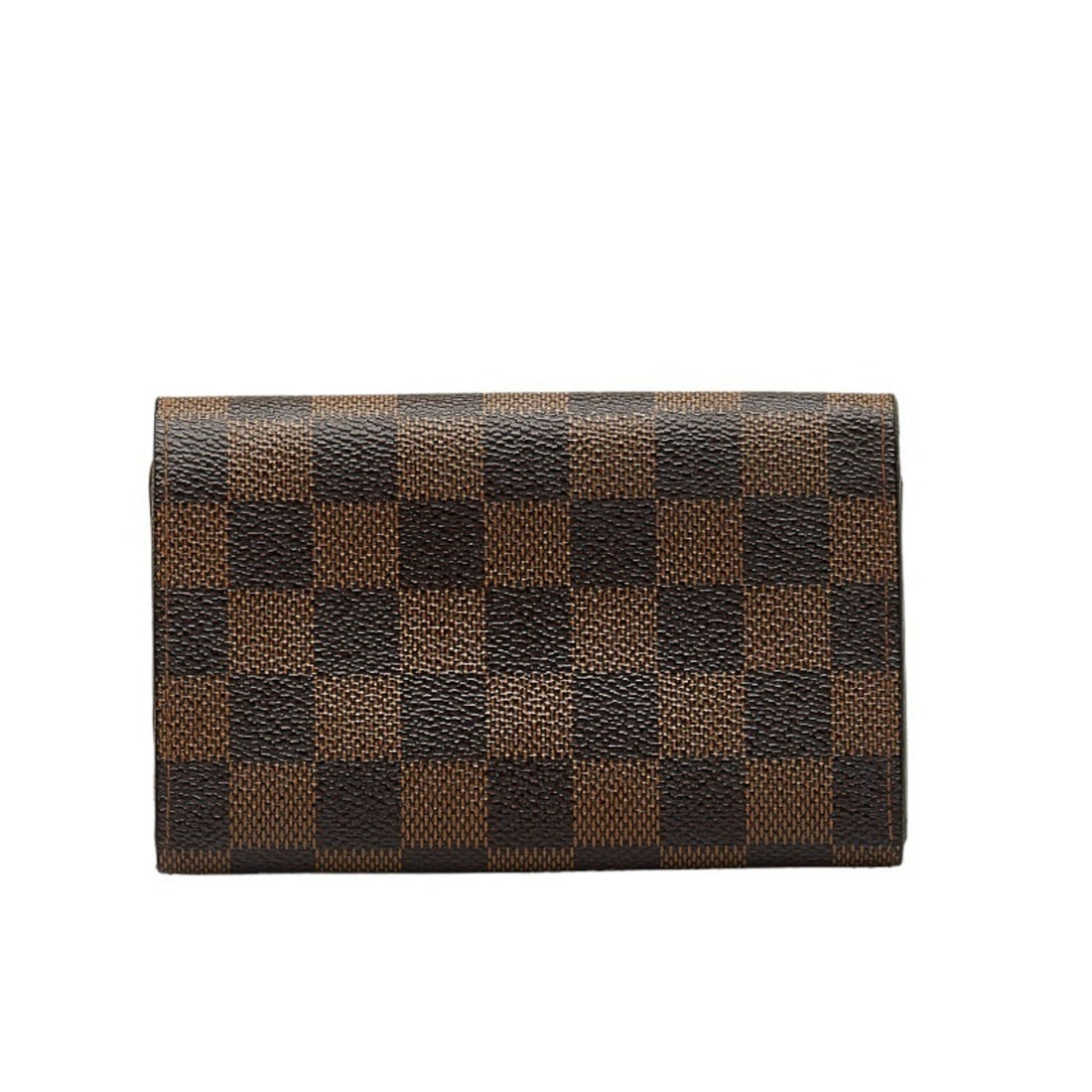 LOUIS VUITTON Damier Portomone Vietresor Bifold Wallet N61730 Brown PVC Leather Women's