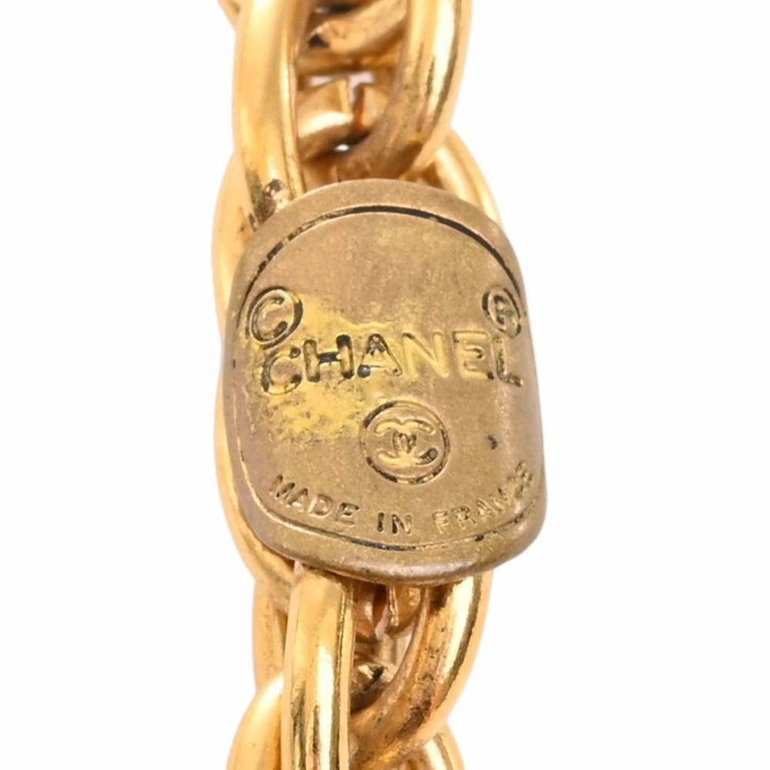 Chanel Cocomark Necklace Gold Women's