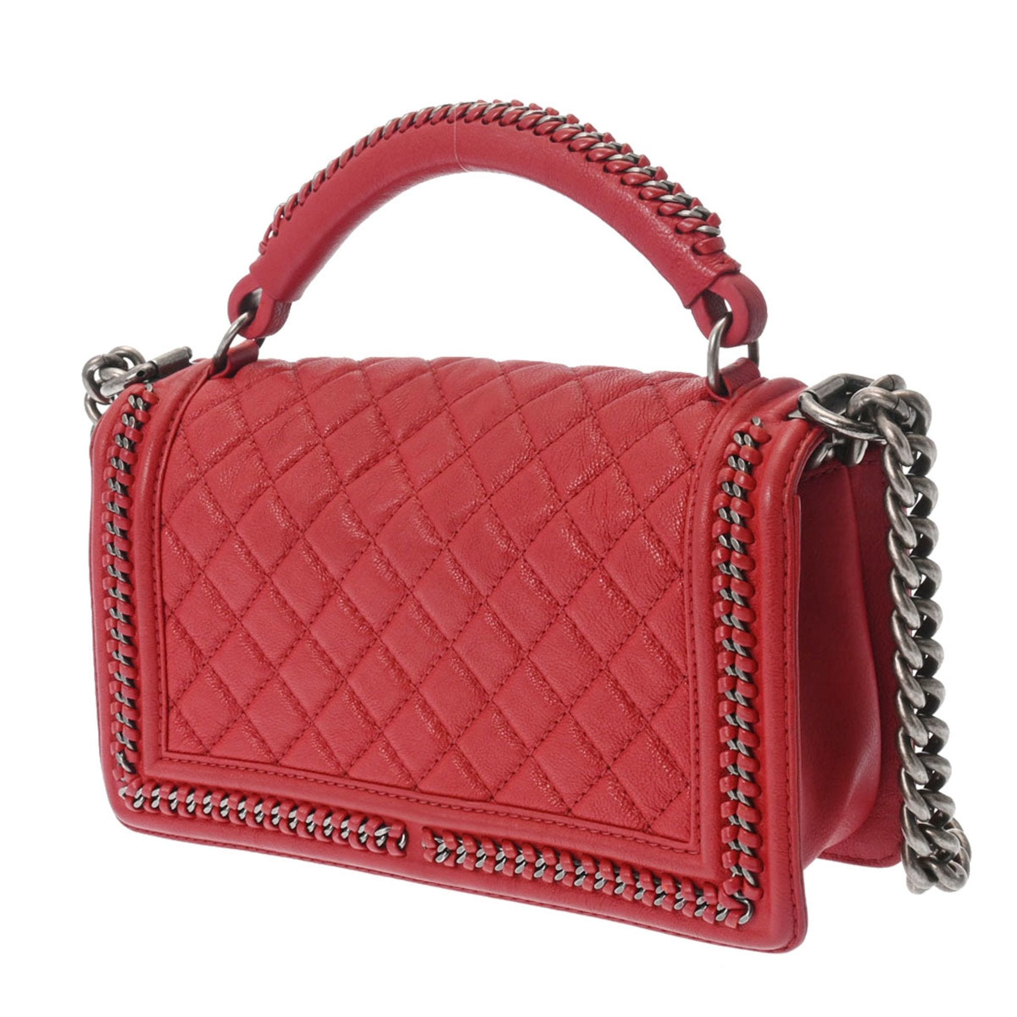 Chanel Boy  Men,Women HandBag Black,Red Color,White