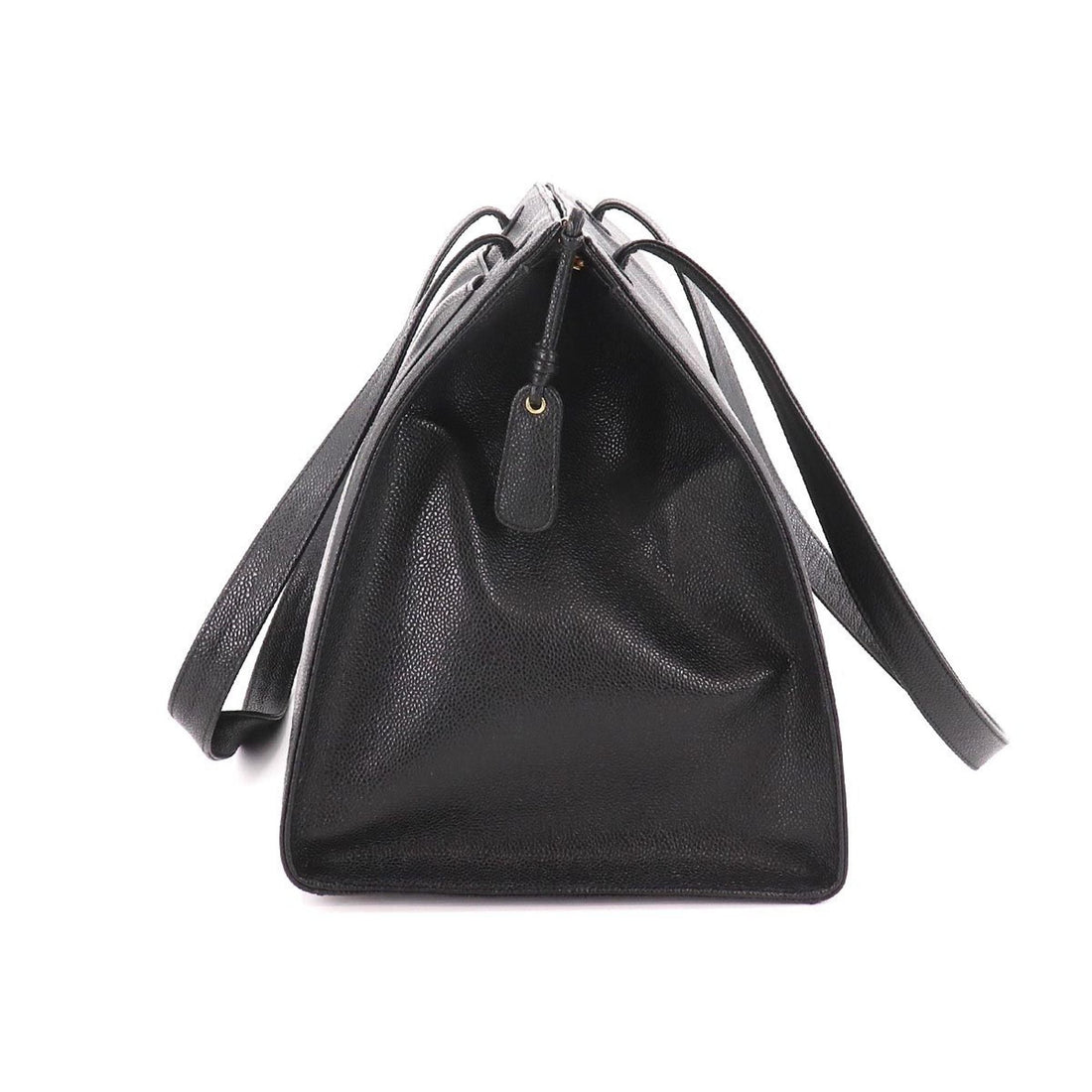 Chanel Cocomark Tote Bag Caviar Skin Black Gold Hardware Vintage