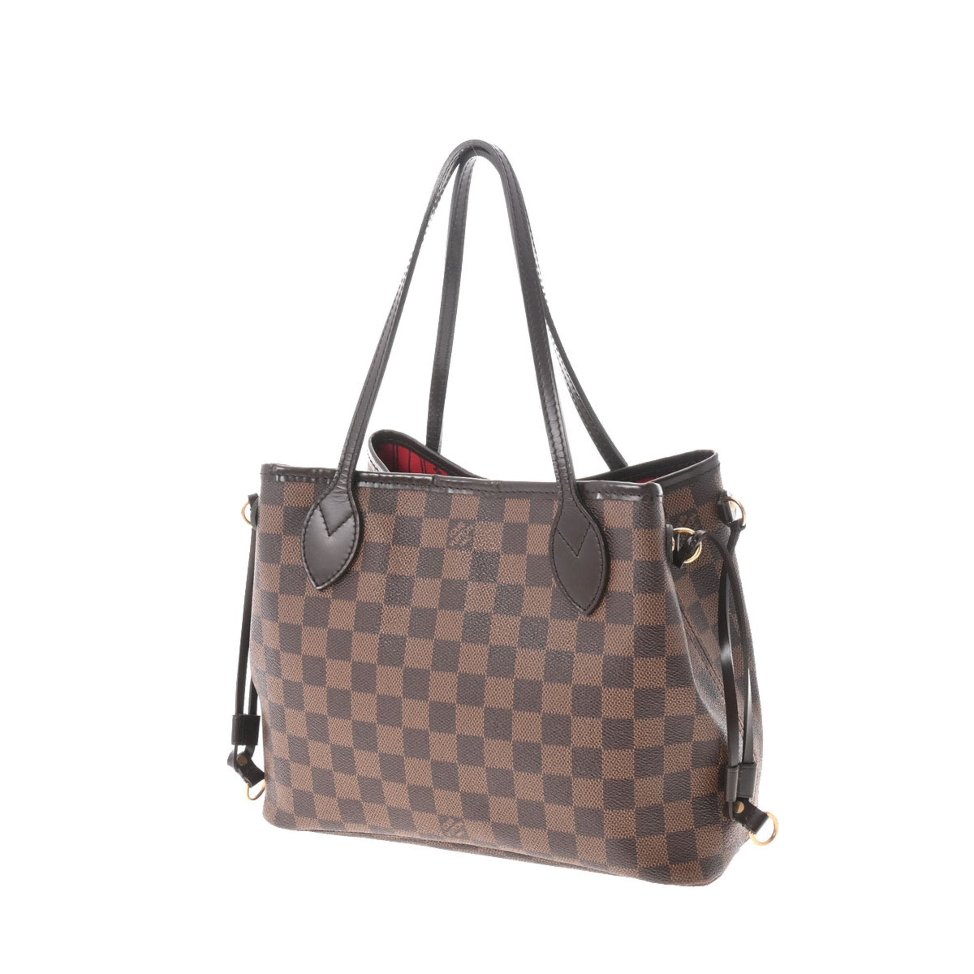 LOUIS VUITTON Damier Neverfull PM Brown N51109 Ladies Canvas Handbag