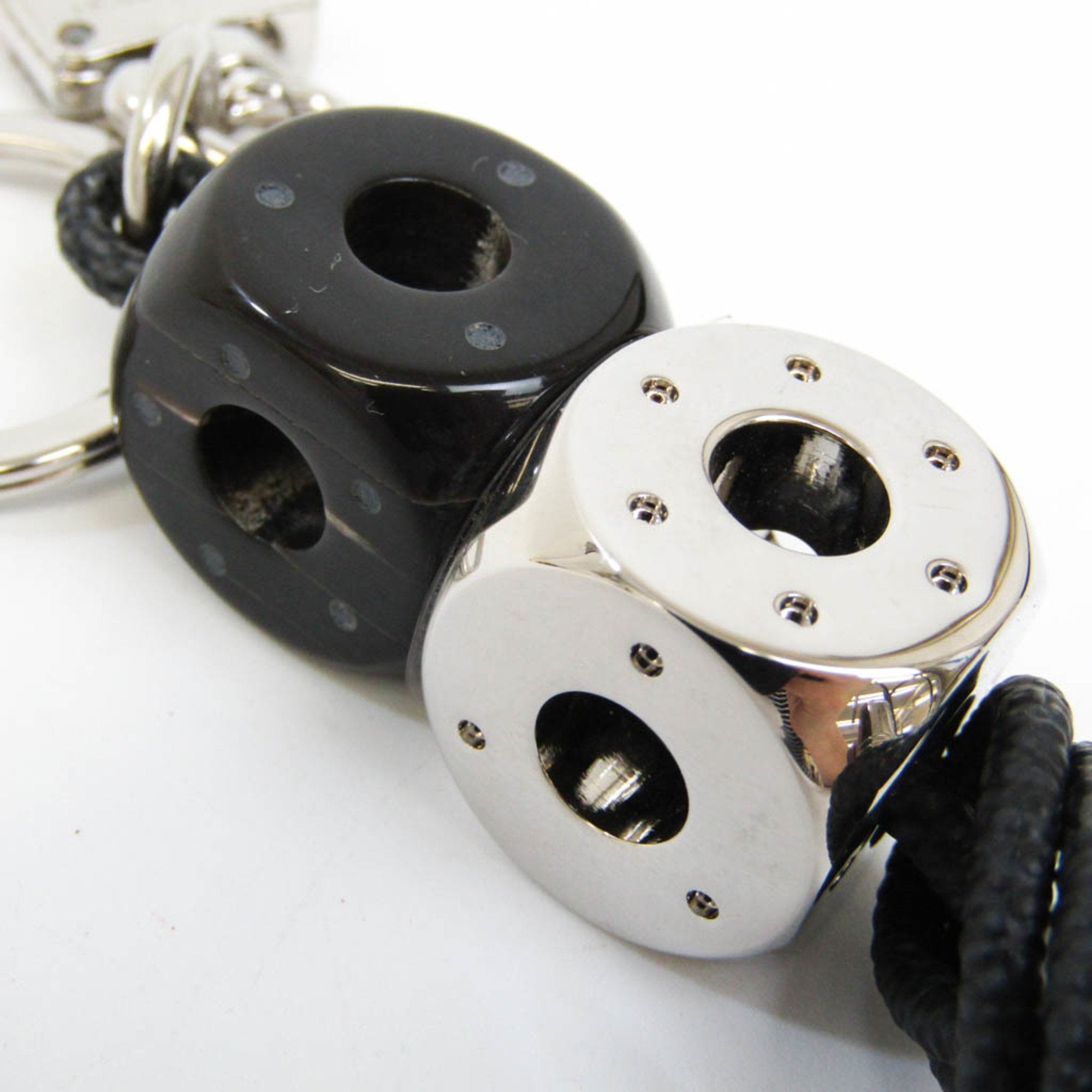 LOUIS VUITTON Damier Graphite Portocray Dice M66735 Keyring [Damier Graphite,Noir,Silver]