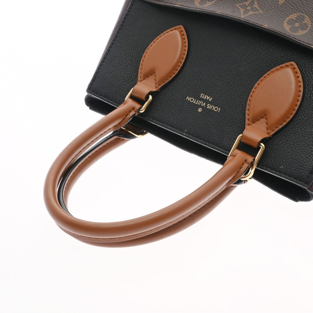 LOUIS VUITTON Monogram Fold Tote PM Noir Wine M45389 Women's Canvas Bag