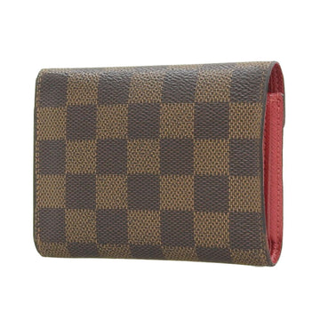 LOUIS VUITTON Damier Portefeuille Victorine Trifold Wallet Ebene N41659