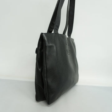 ChanelAuth  Matelasse Chain Shoulder Women's Caviar Leather Shoulder Bag Black