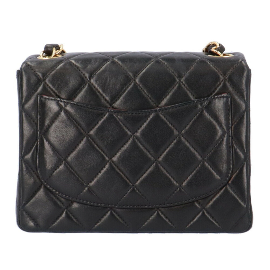 Chanel Chain Matelasse Shoulder Bag Lambskin Black Women's