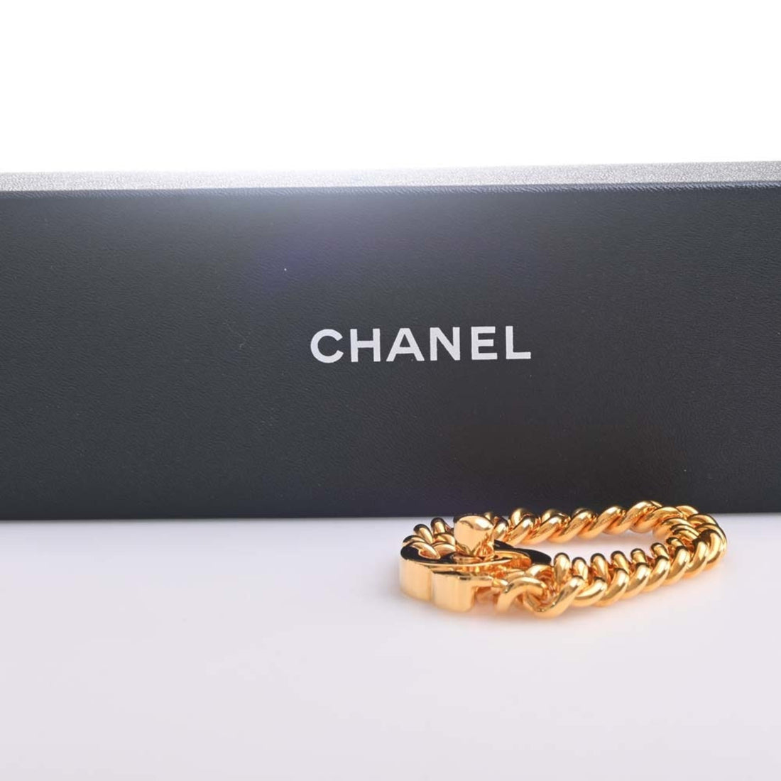 Chanel Cocomark Turnlock Bracelet Gold Ladies