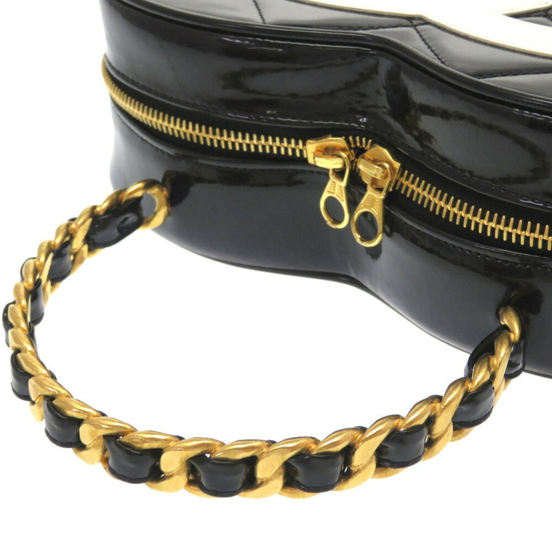 Chanel Heart Vanity Matrasse 3rd Patent Black Bag Coco Mark 041 Chanel