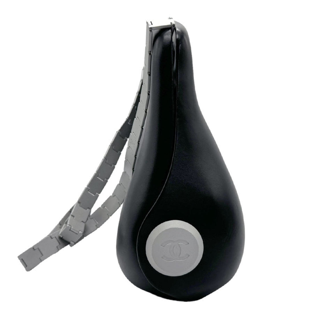 CHANEL Shoulder Bag Handbag Hip Leather Black Women's n0041