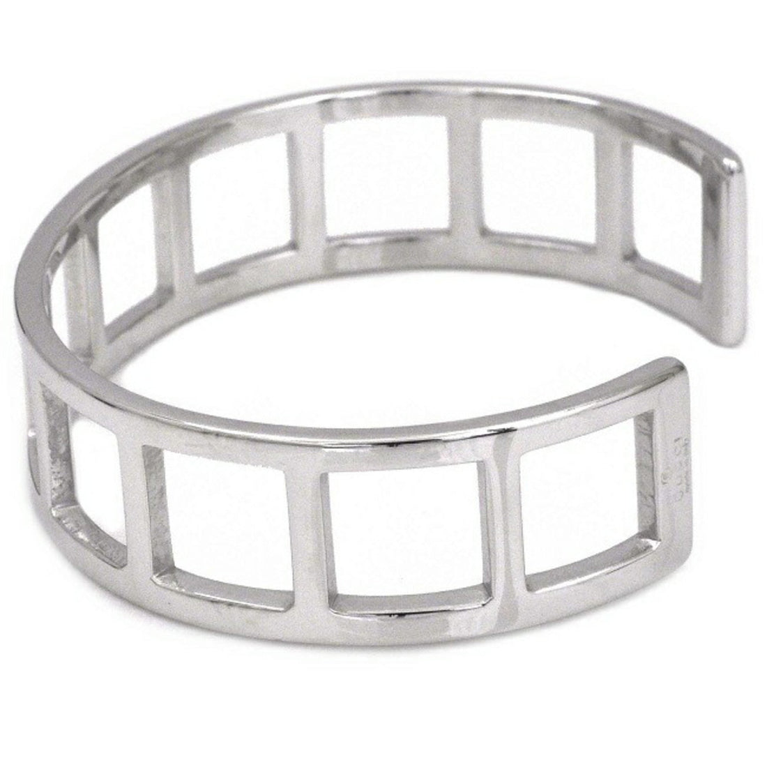 Gucci Bangle Silver Ag 925 GUCCI Bracelet Square Breath Unisex