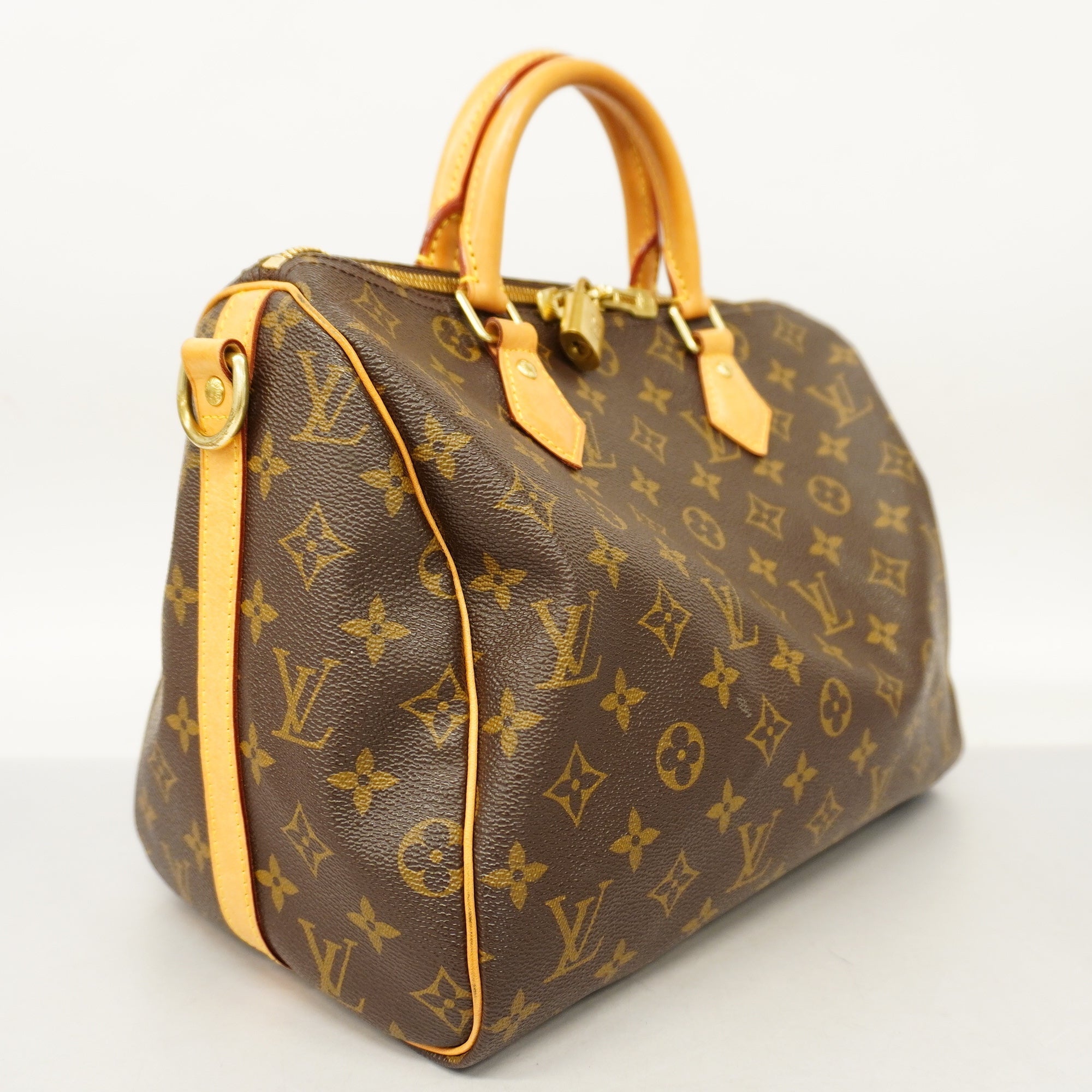 LOUIS VUITTONAuth Monogram Speedy Bandouliere 30 M41112 Handbag