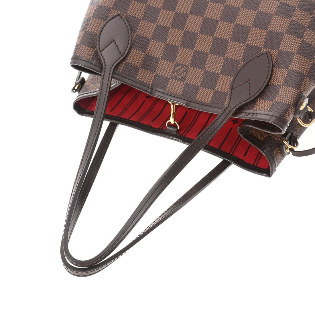 LOUIS VUITTON Damier Neverfull PM Brown N51109 Ladies Canvas Handbag