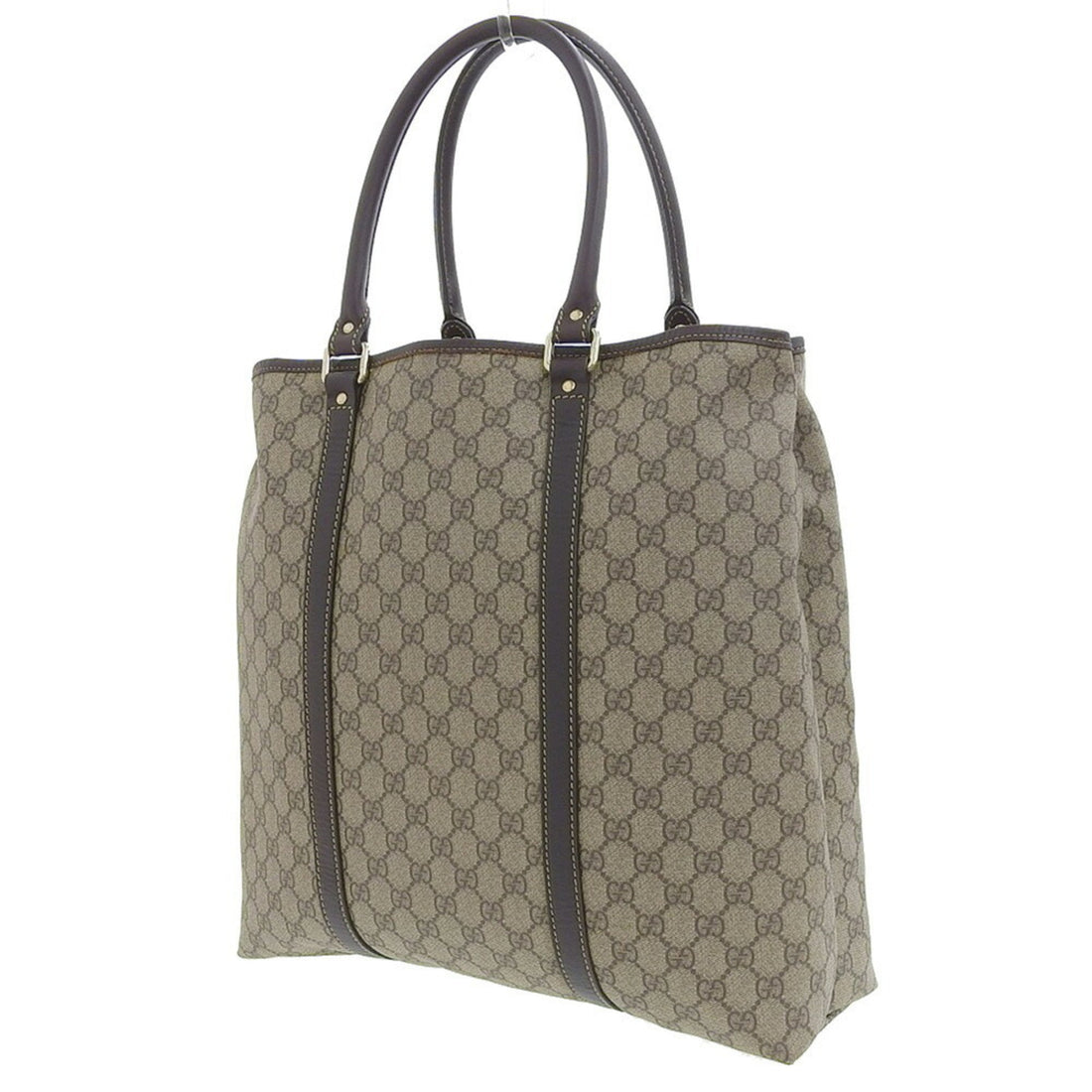 Gucci GG plus handbag business bag tote beige brown 223668 002058