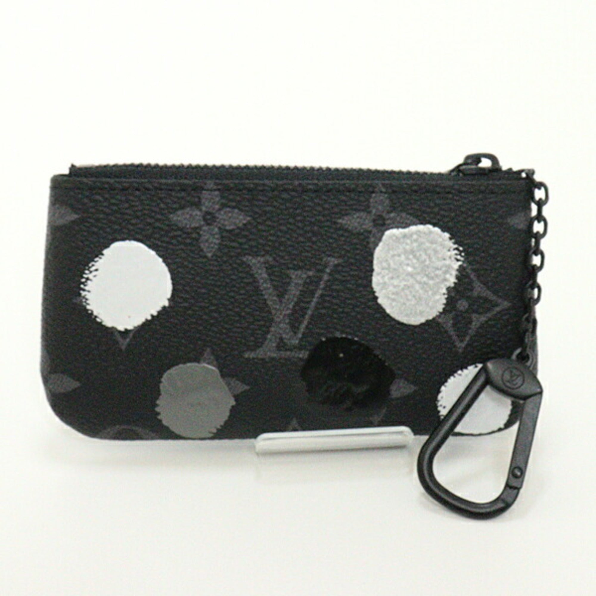 LOUIS VUITTON Yayoi Kusama Collaboration Coin Case Key Pouch Black Dot Pattern