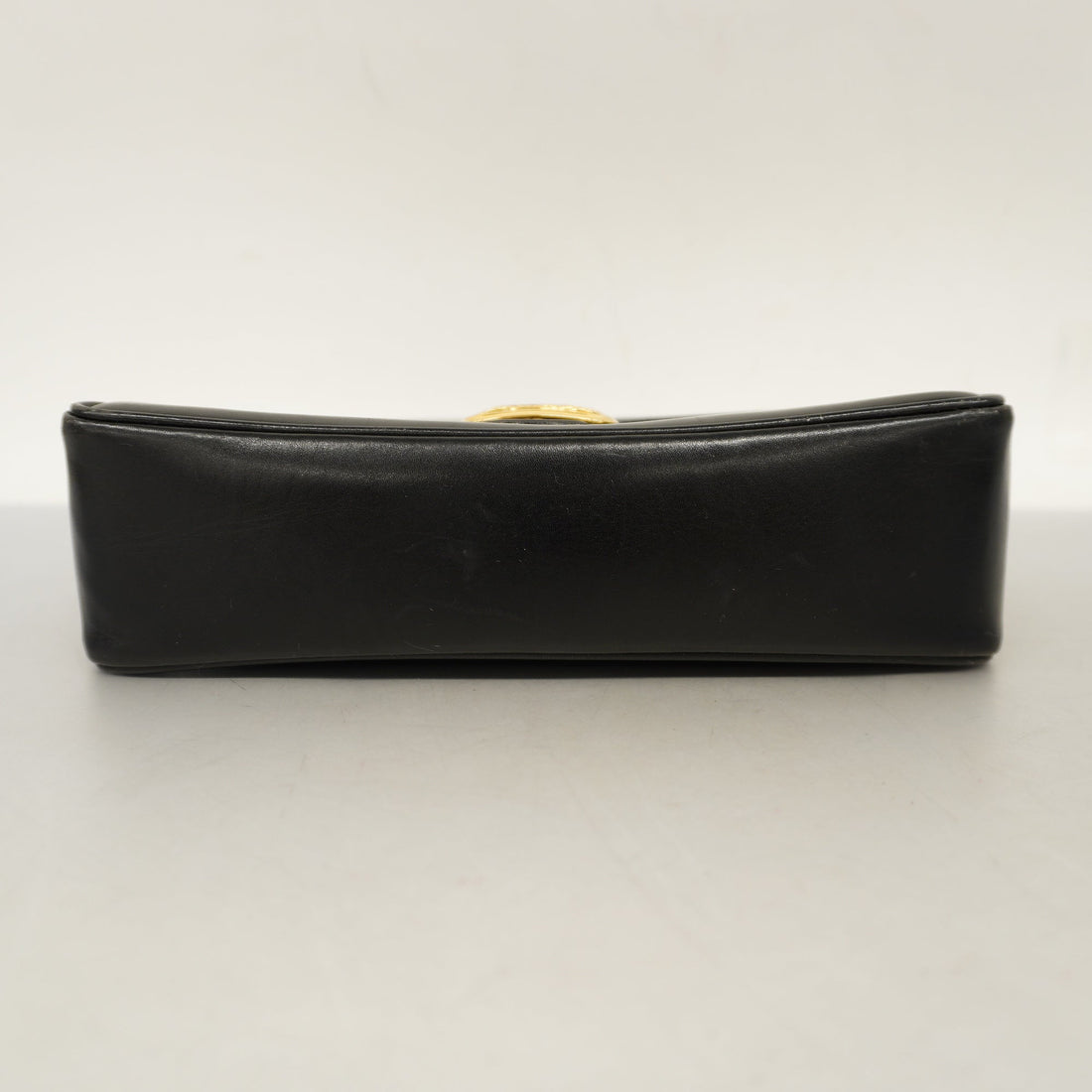 Celine  Carriage Metal Fittings Women's Leather Handbag Black