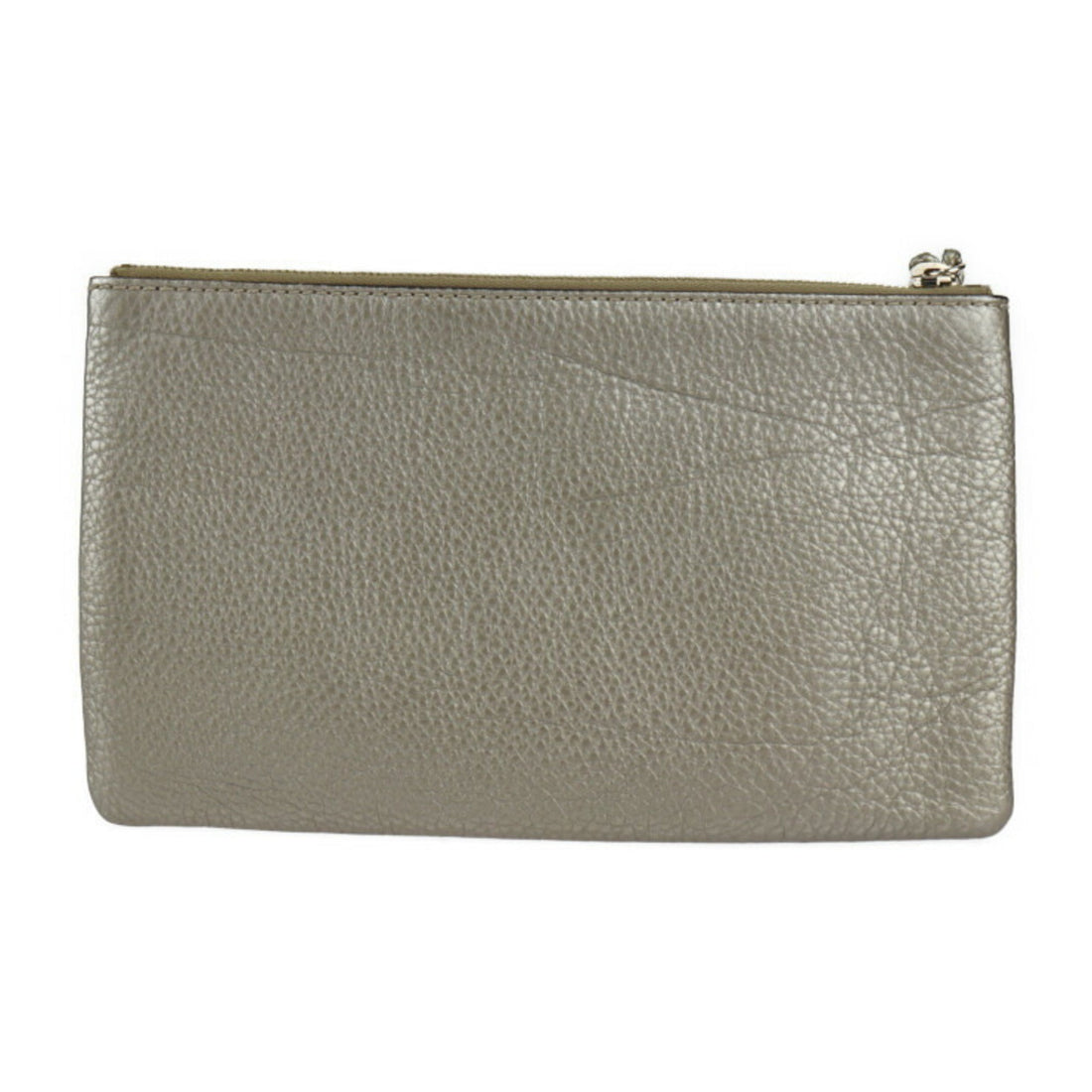 GUCCI Bamboo Clutch Bag 376854 Leather Gold Series Second Pouch Tassel