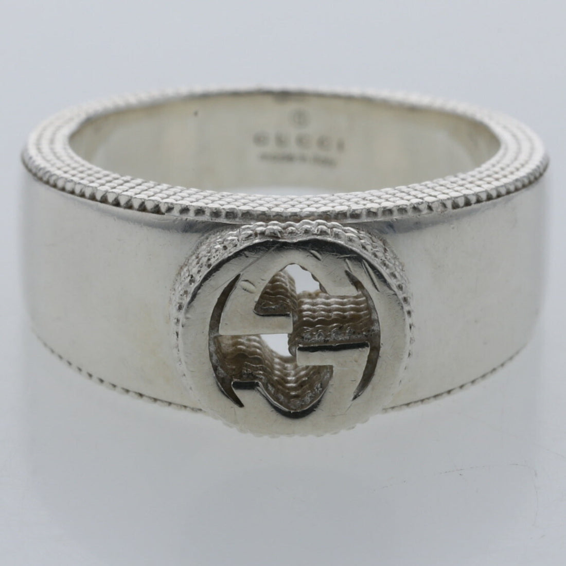 Gucci Ring Interlocking G Silver 925 No. 11 Ladies GUCCI