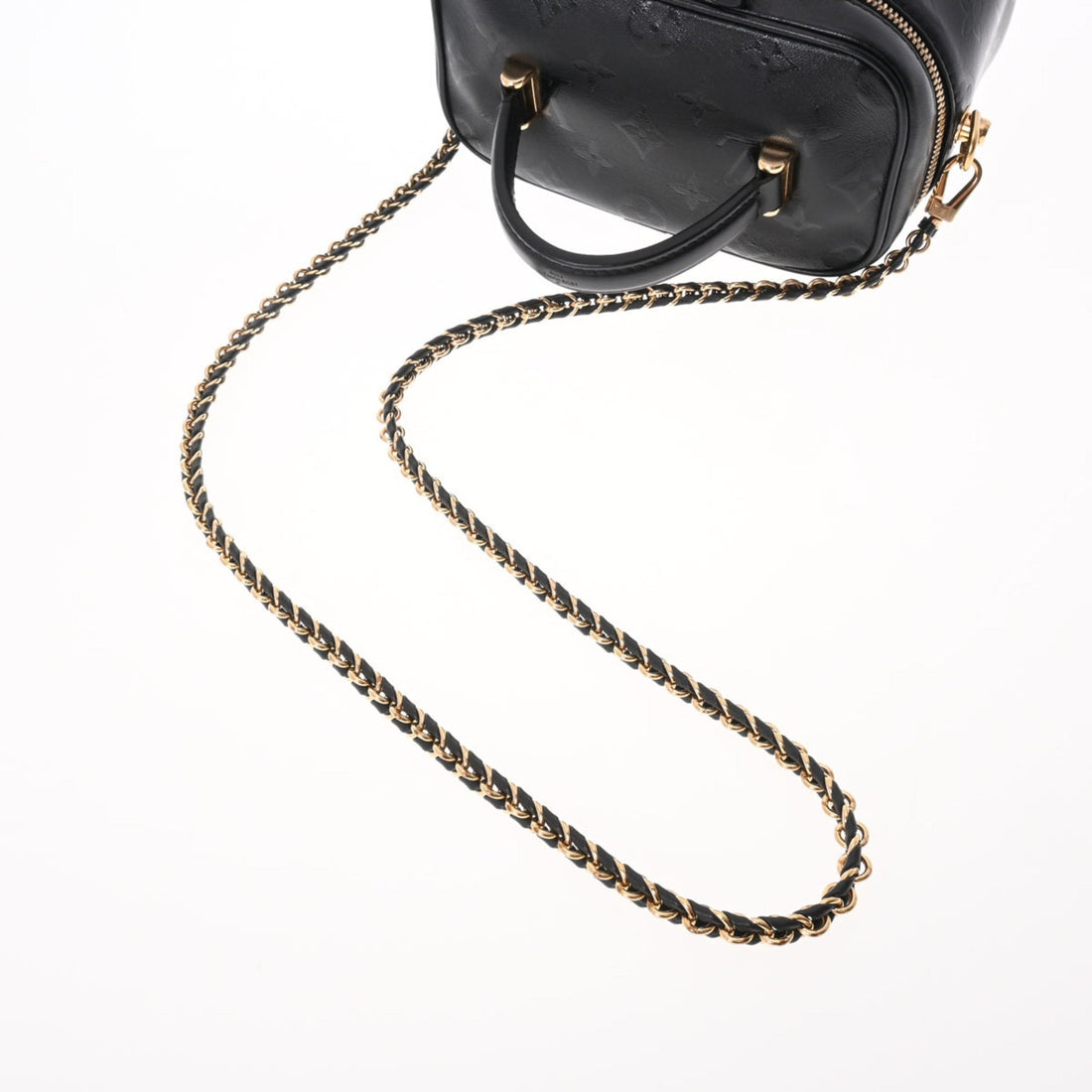 LOUIS VUITTON Monogram Ink Vanity PM Black M57118 Women's Leather Handbag