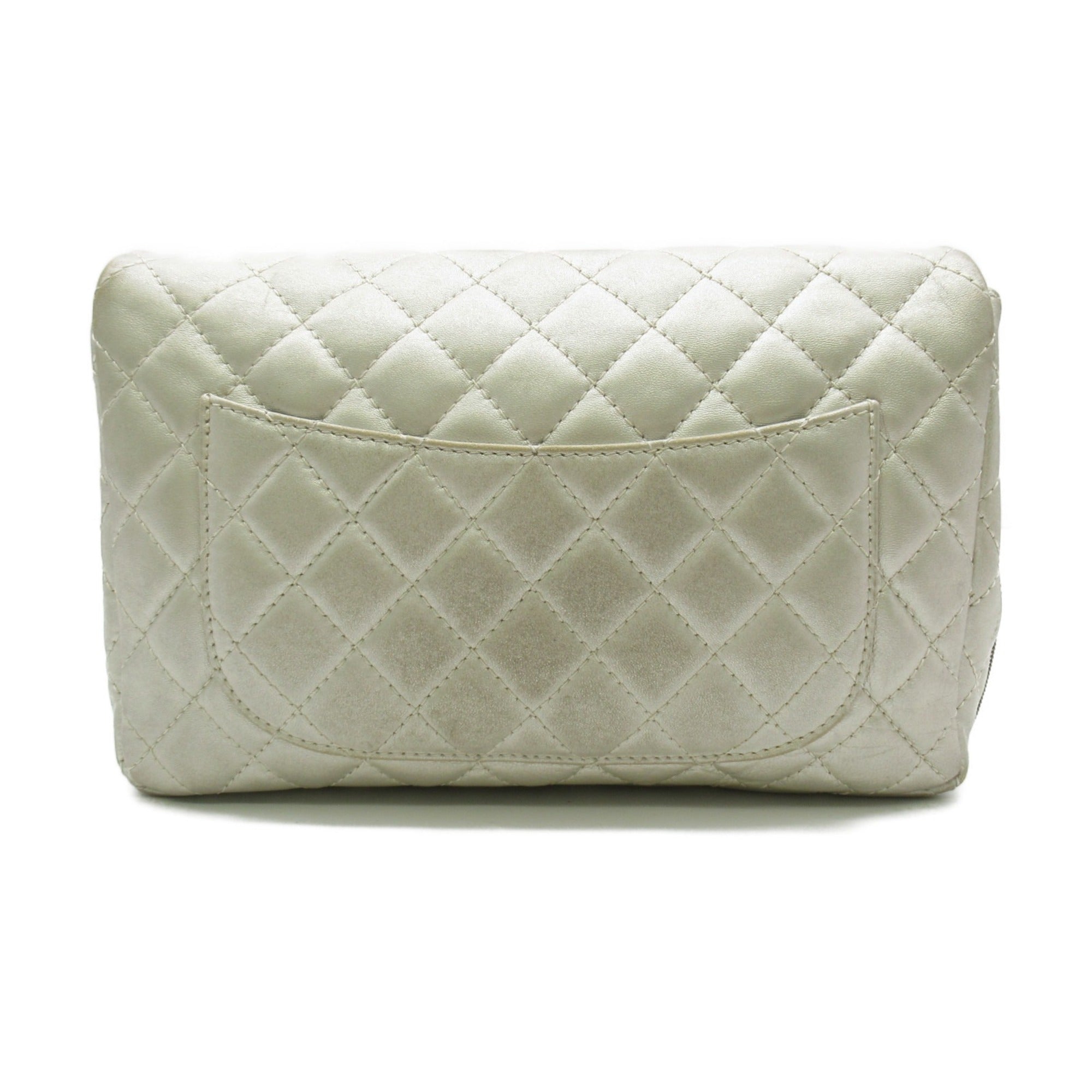 CHANEL 2.55Matelasse ChainShoulder Bag Silver Lambskin [sheep leather]