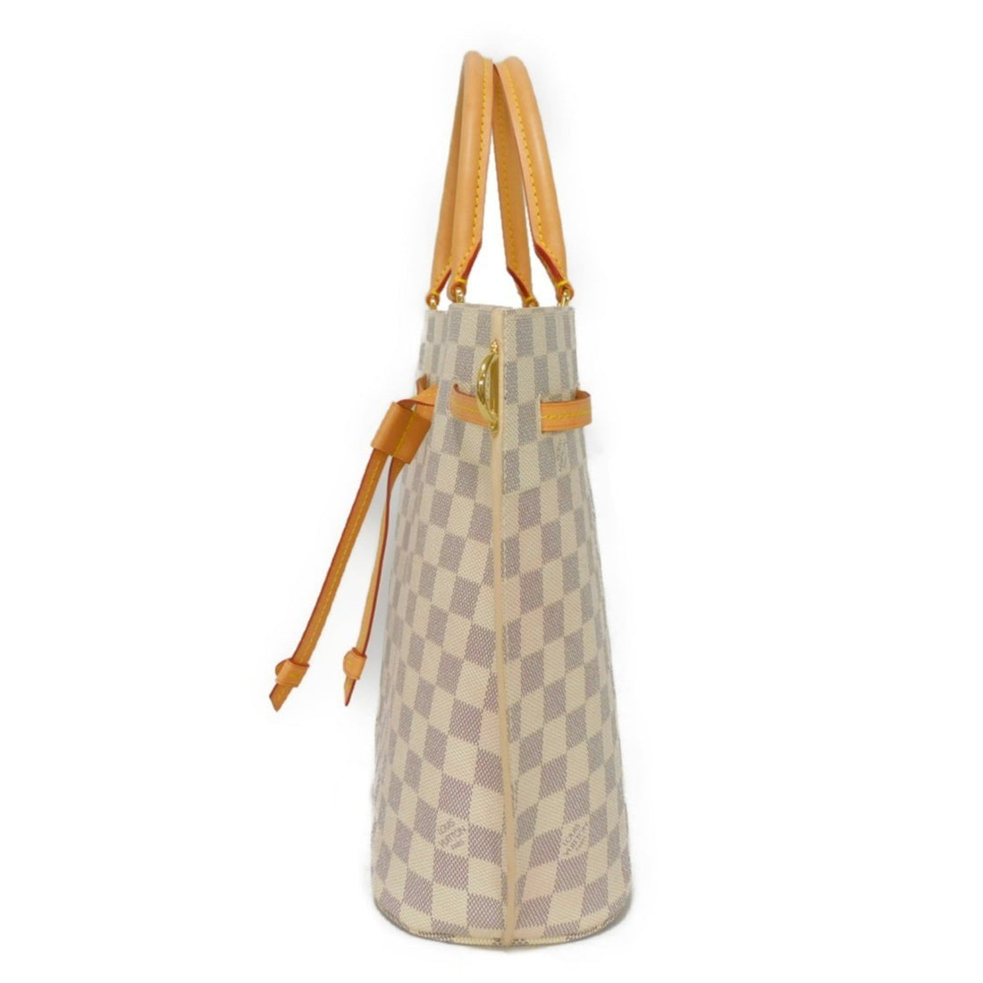 LOUIS VUITTON Handbag Girolatta Logo White 2WAY Shoulder Bag Damier Azur Rose Ballerine N41579 Women's