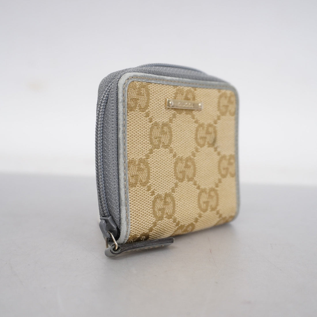 Gucci Coin Case 115255 0416 Women's GG Canvas Coin Purse/coin Case Beige,Gray