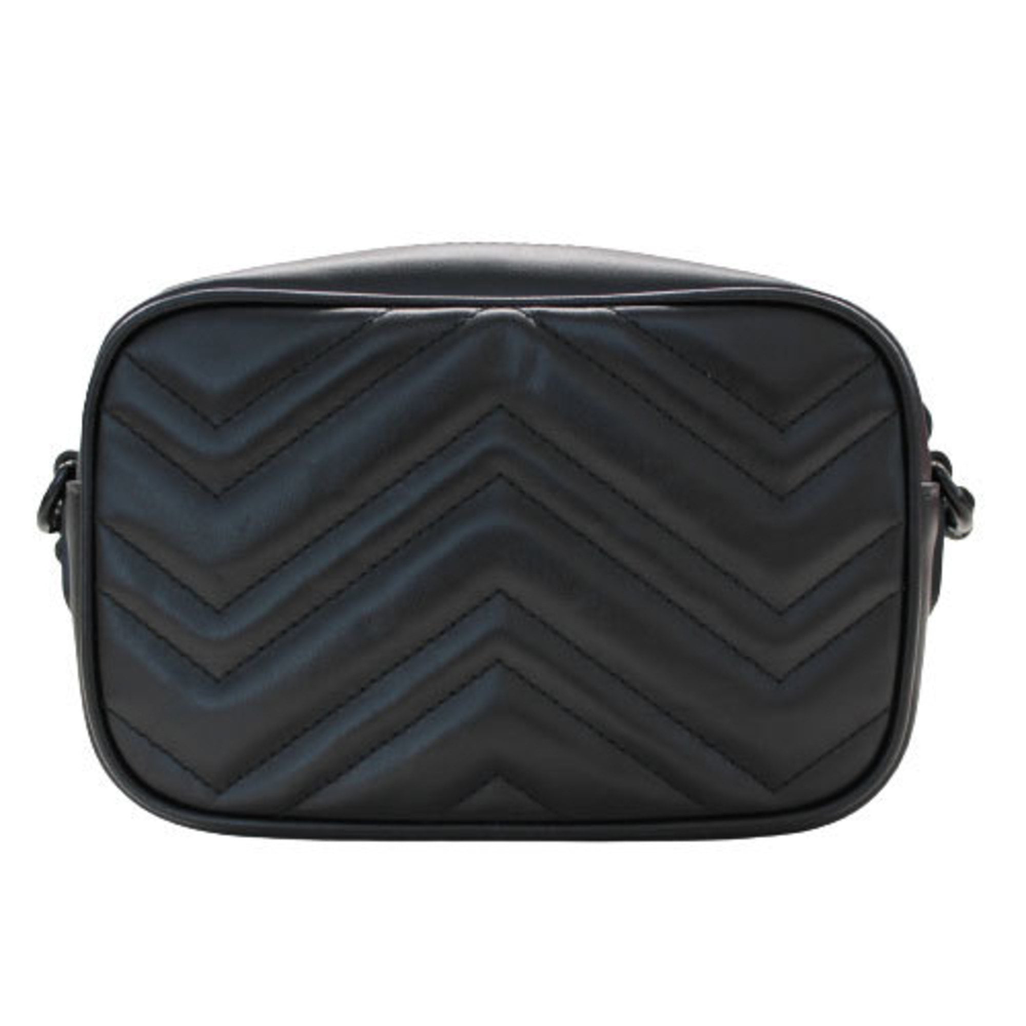 GUCCI Bag Women's GG Marmont Shoulder Leather Black 634936 Quilting