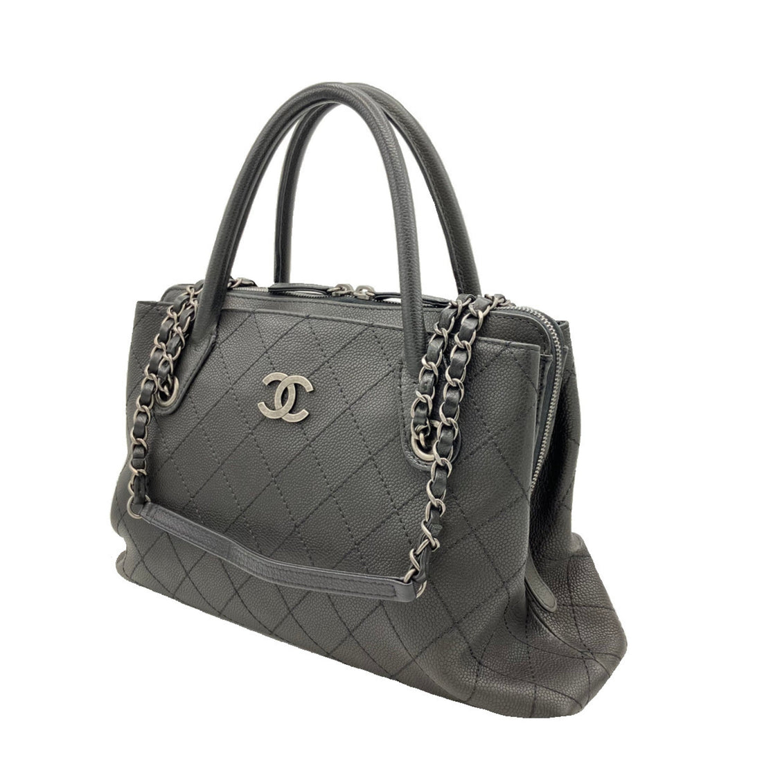 Chanel Wild Stitch Shoulder Bag Women's Men's Leather