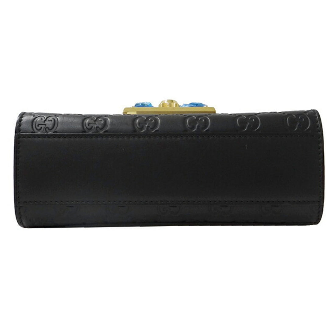 GUCCI Bag Women's Shima Shoulder Leather Chain Black 409487 Padlock