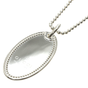 Gucci Plate Necklace Silver Ladies GUCCI