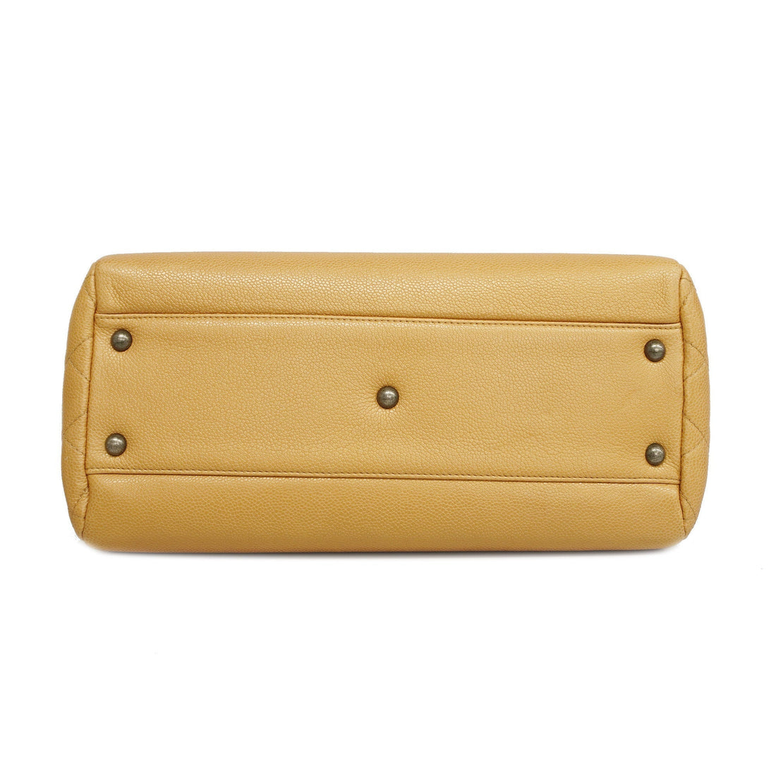 Chanel[3ca0362]   Tote Bag chain shoulder caviar skin beige