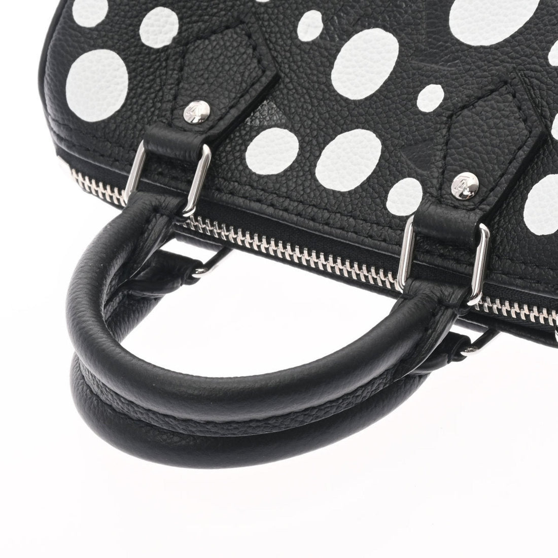 LOUIS VUITTON Monogram Nano Speedy Yayoi Kusama Collaboration Black White M81456 Women's Implant [Dot] Shoulder Bag
