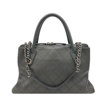 Chanel Wild Stitch Shoulder Bag Women's Men's Leather