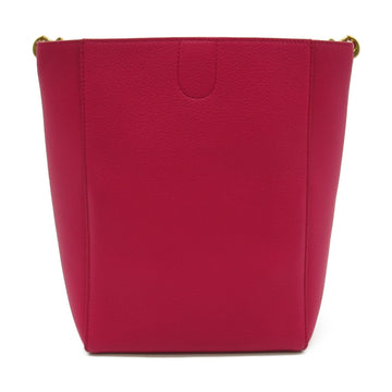 Celine Sangle Bucket Shoulder Bag Pink leather