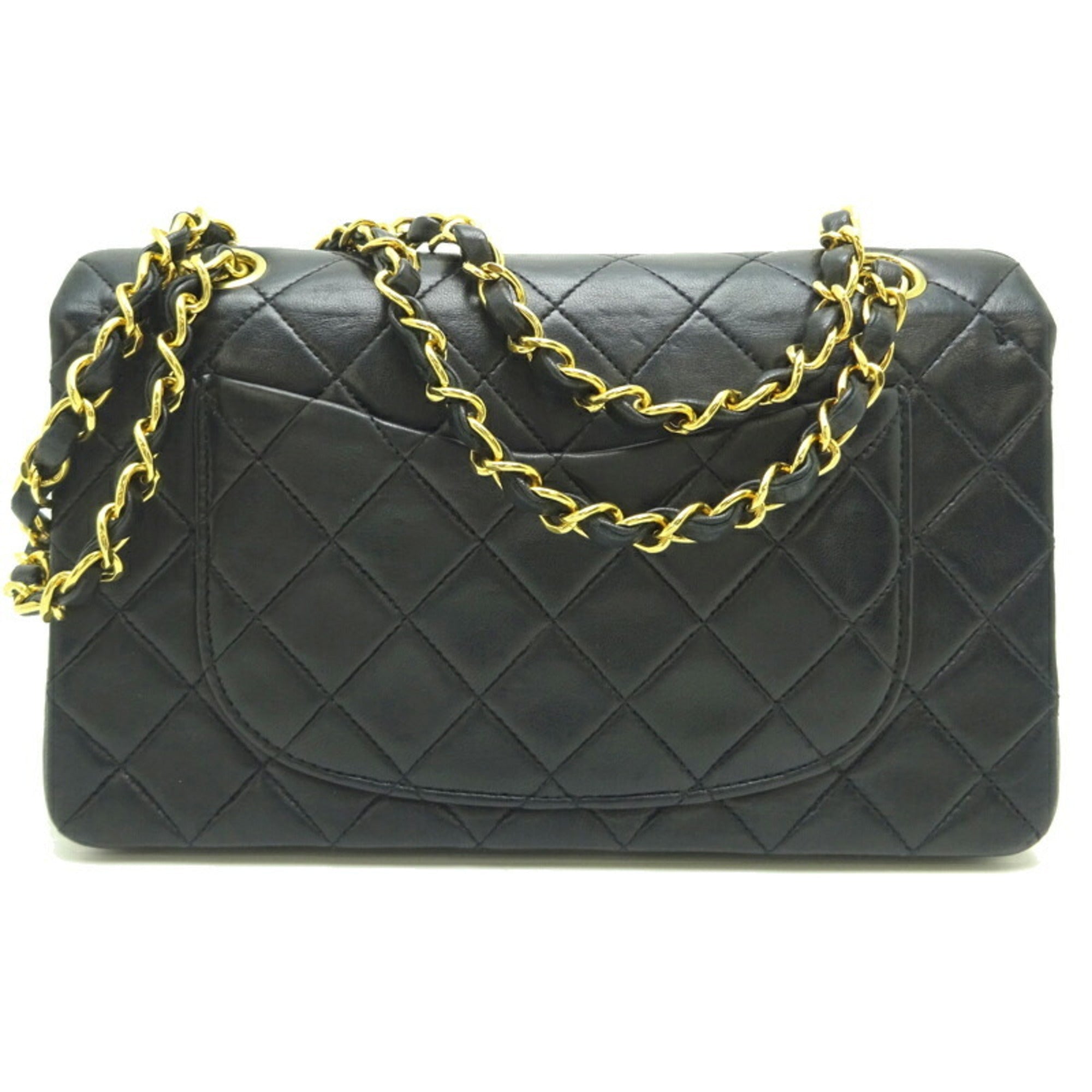 Chanel Matelasse 23 Chain Shoulder Women's Bag Lambskin Black