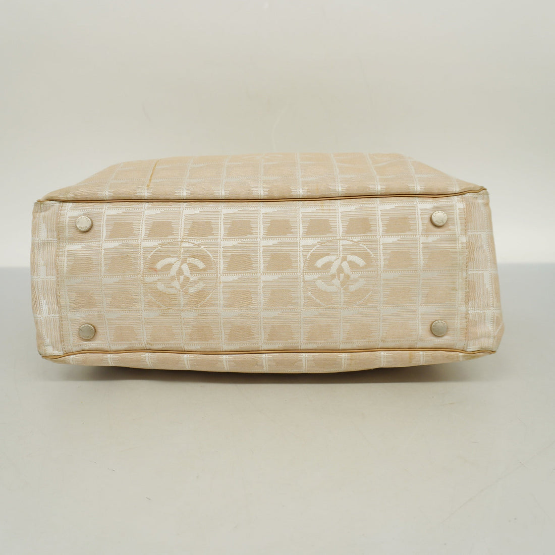 CHANEL   New Travel Line Women's Nylon Tote Bag Beige