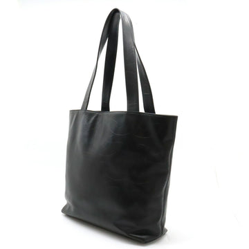 Chanel Cocomark Tote Bag Shoulder Leather Black