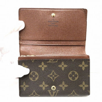 LOUIS VUITTON Monogram Portomone Bie Tresor M61730 Wallet Bifold Women's