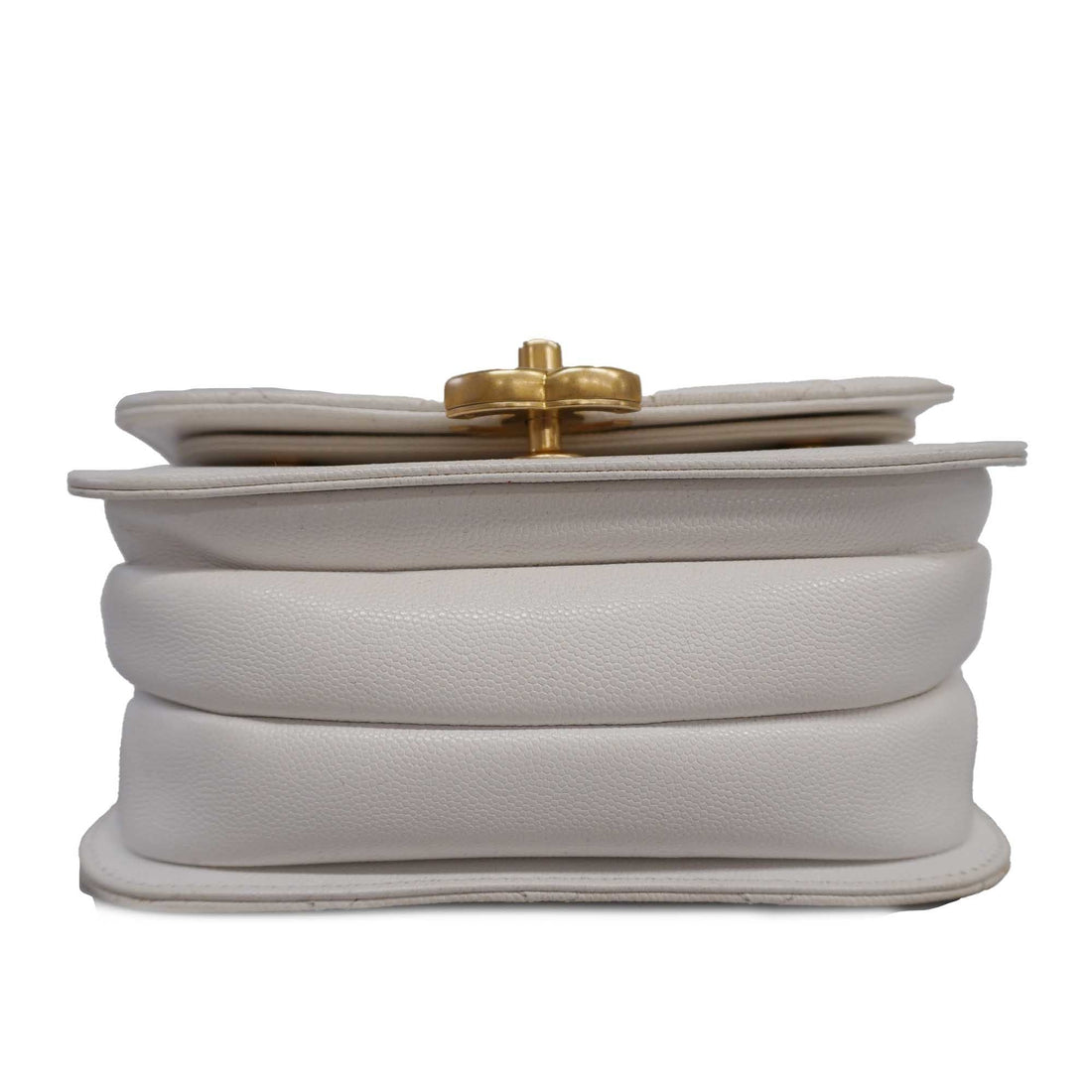 CHANEL   Matelasse Chain Shoulder Women's Leather Shoulder Bag White