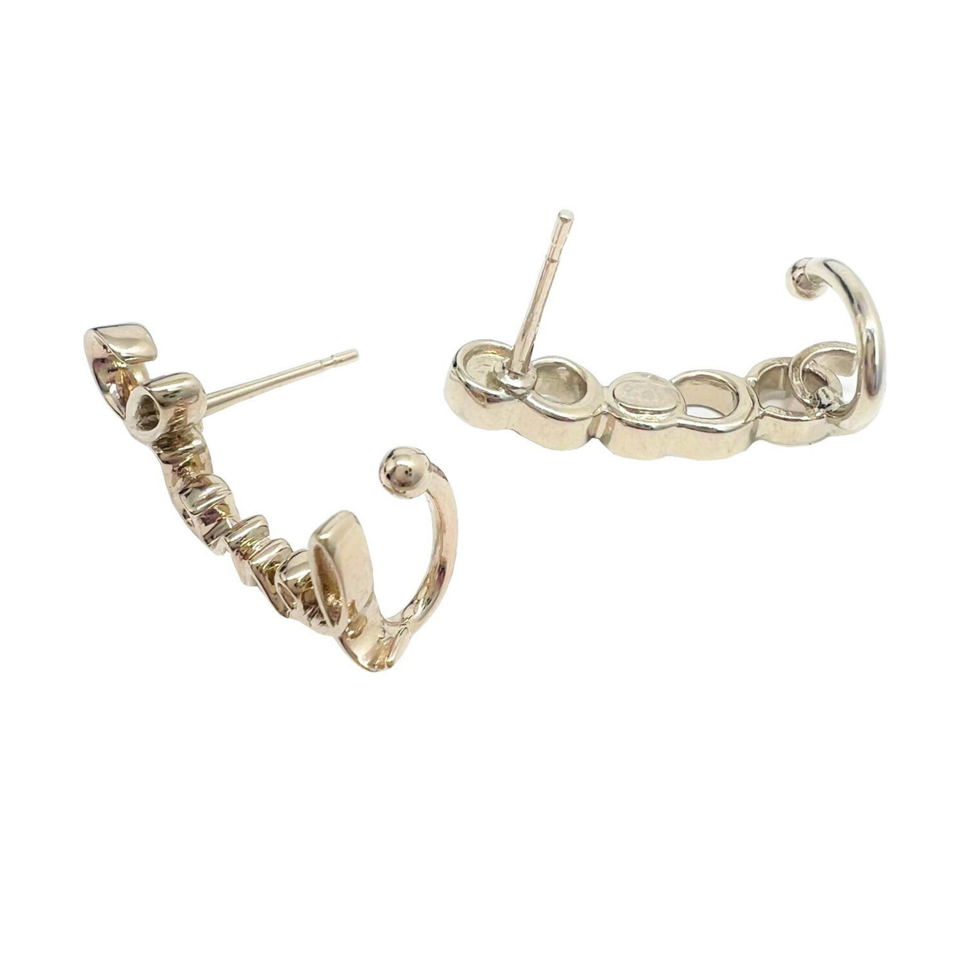 Chanel Coco Mark Earrings Ear Cuff A23V AB7658 Rhinestone COCO Ladies New