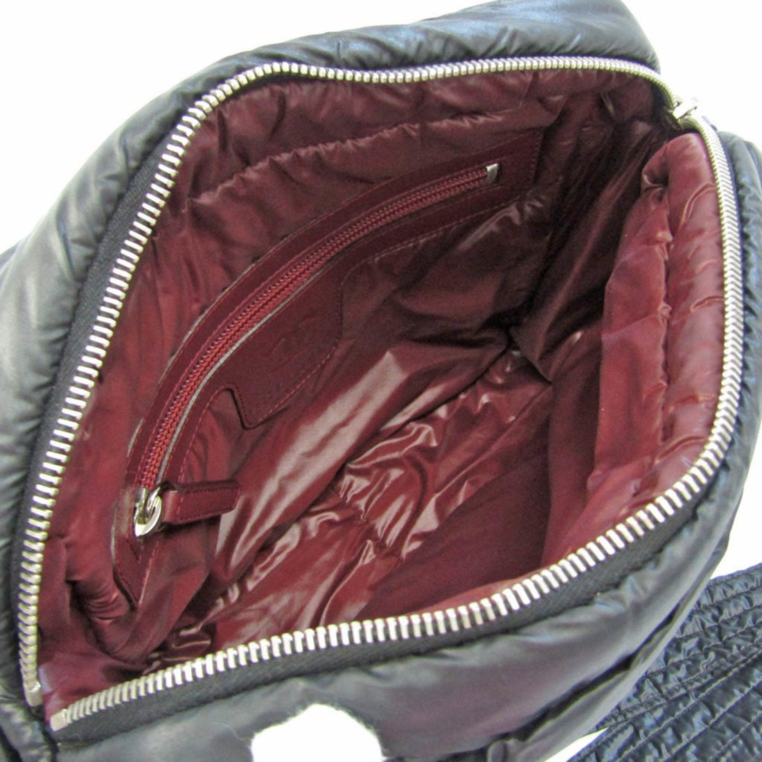 Chanel Coco Cocoon Women's Nylon Shoulder Bag Black