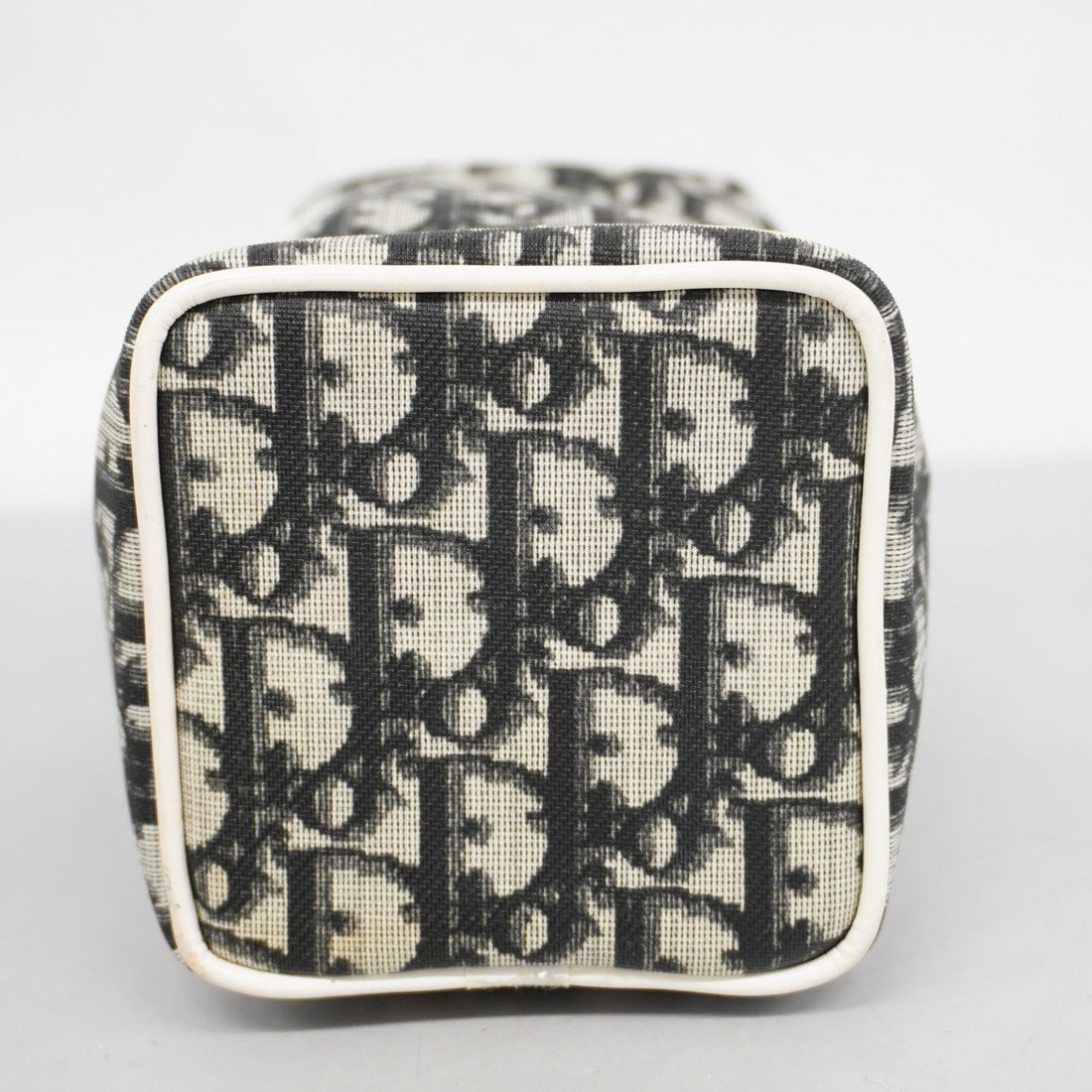 CHRISTIAN DIORAuth  Trotter Vanity Bag Women's PVC Vanity Bag Black,White