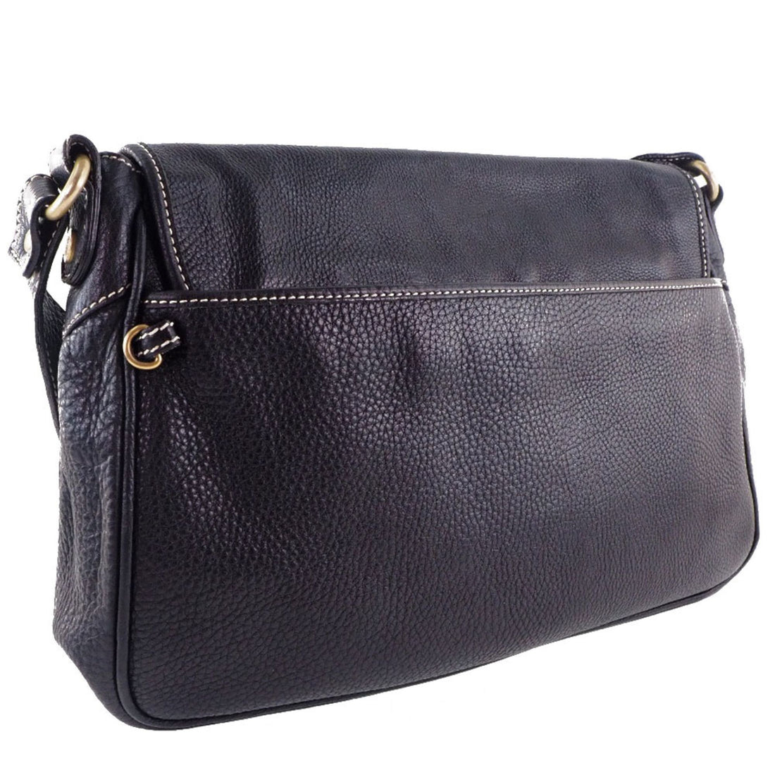 Celine calf black ladies shoulder bag