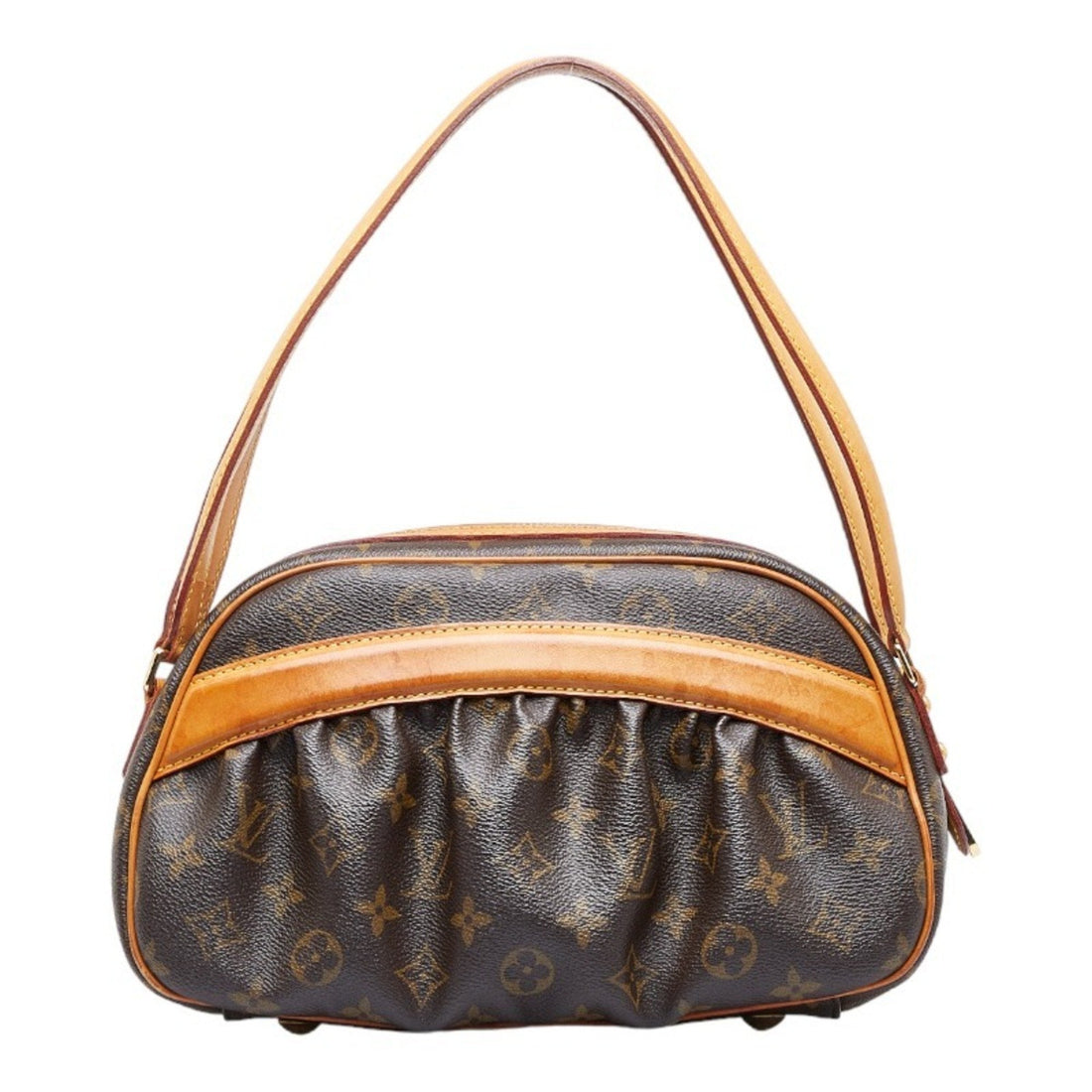 LOUIS VUITTON Monogram Clara Handbag M40057 Brown PVC Leather Ladies