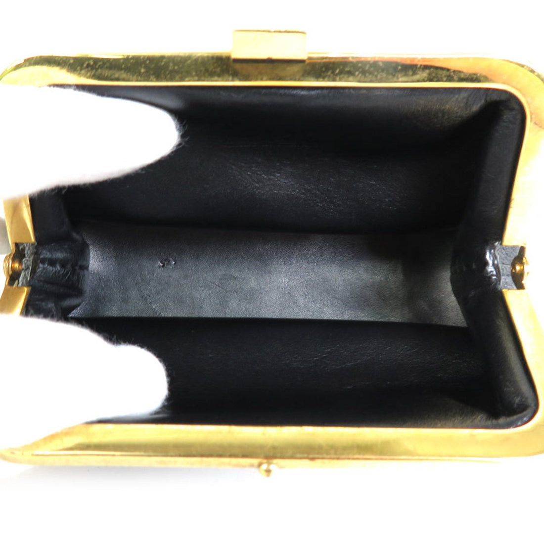 LOUIS VUITTON Coin Case Suhari Portomonet Vienois Leather Black Gold Unisex M91834 e55861f